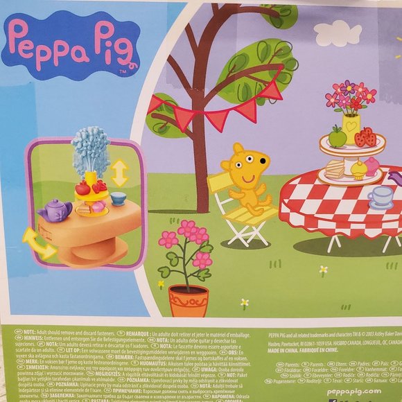 Peppa Pig Tea Time with Peppa Playset Peppa's Adventures Peppa Pig Tea Party Set - Picture 9 of 10